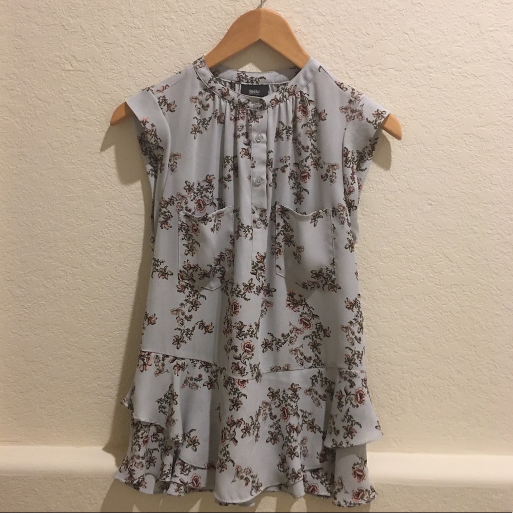 Mossimo Flowy Floral Blouse
